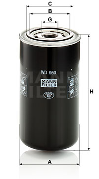 Фільтр гідравлічний DONALDSON арт. WD950