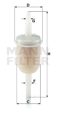 Топливный фильтр UFI арт. WK31/2(10)