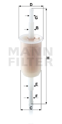 Топливный фильтр MFILTER арт. WK32