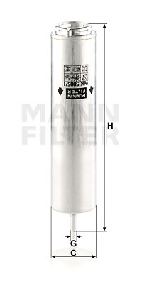 Топливный фильтр PURFLUX арт. WK5005/1Z