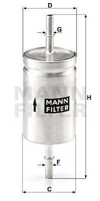 Топливный фильтр MAHLE арт. WK512