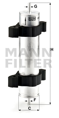 Топливный фильтр CLEAN FILTERS арт. WK 521/2