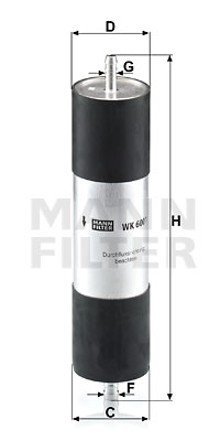 Топливный фильтр  арт. WK 6001