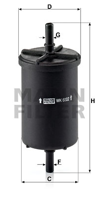 Топливный фильтр UFI арт. WK6002