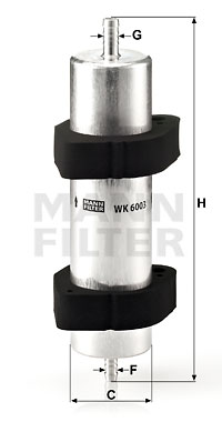 Топливный фильтр MAHLE арт. WK 6003
