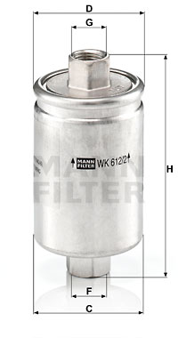 Топливный фильтр KAVO PARTS арт. WK612/2