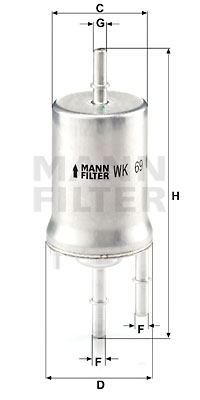 Топливный фильтр FRAM арт. WK 69