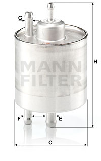 Топливный фильтр WIX FILTERS арт. WK 711/1
