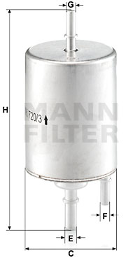 Топливный фильтр VAG арт. WK 720/3