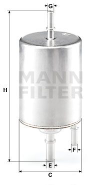 Топливный фильтр PURFLUX арт. WK 720/4