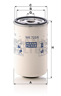 Фільтр палива DT Spare Parts арт. WK723/6