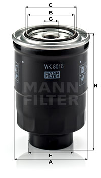 Топливный фильтр DENCKERMANN арт. WK8018X