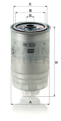 Топливный фильтр UFI арт. WK8034