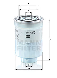 Топливный фильтр UFI арт. WK8053Z