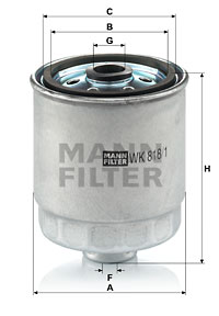Топливный фильтр WIX FILTERS арт. WK818/1