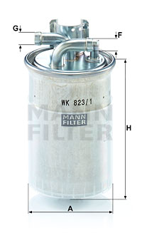 Топливный фильтр CLEAN FILTERS арт. WK 823/1
