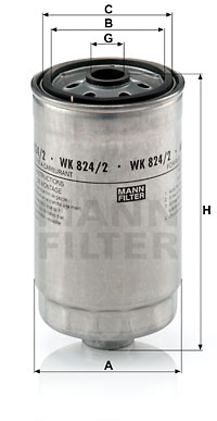 Топливный фильтр SCT Germany арт. WK824/2