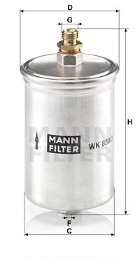 Топливный фильтр WIX FILTERS арт. WK830/3