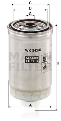 Топливный фильтр MFILTER арт. WK842/8