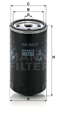 Топливный фильтр WIX FILTERS арт. WK 845/6