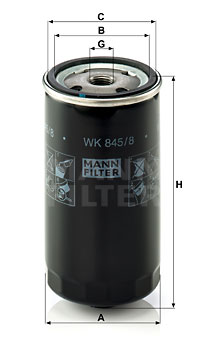 Топливный фильтр WIX FILTERS арт. WK845/8