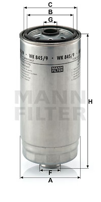 Топливный фильтр UFI арт. WK8459