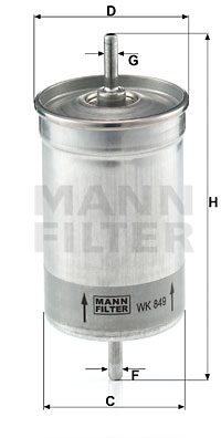 Топливный фильтр WIX FILTERS арт. WK849