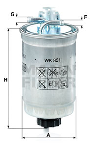 Топливный фильтр FRAM арт. WK 851
