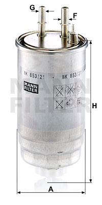 Топливный фильтр WIX FILTERS арт. WK 853/21