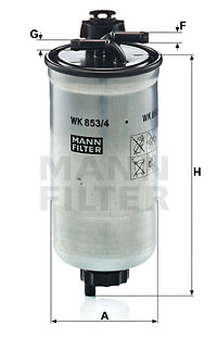 Топливный фильтр FRAM арт. WK853/4Z