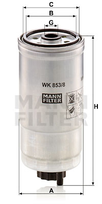 Топливный фильтр UFI арт. WK853/8