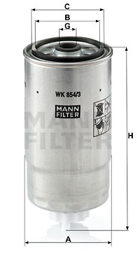 Топливный фильтр CLEAN FILTERS арт. WK854/3