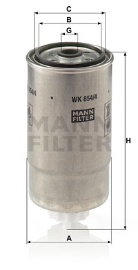 Топливный фильтр MAHLE арт. WK 854/4