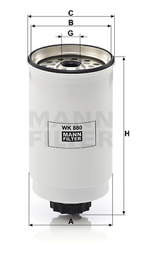 Топливный фильтр WIX FILTERS арт. WK880