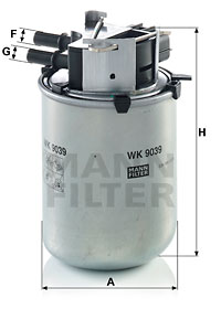 Топливный фильтр UFI арт. WK 9039