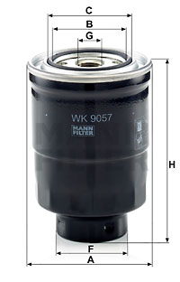 Топливный фильтр PURFLUX арт. WK 9057 Z
