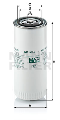 Фільтр палива BOSCH арт. WK 962/4
