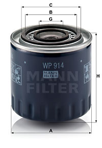 Масляный фильтр WIX FILTERS арт. WP914