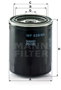 Масляный фильтр CLEAN FILTERS арт. WP928/80