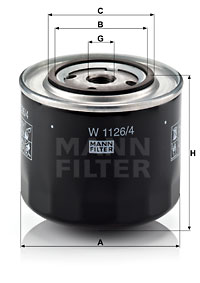Масляный фильтр WIX FILTERS арт. W1126