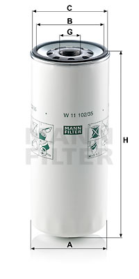 Масляный фильтр MAHLE арт. W 11 102/35