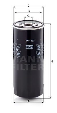 Масляный фильтр BOSCH арт. W11102