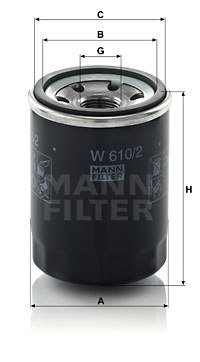 Масляный фильтр WIX FILTERS арт. W 610/2