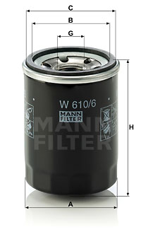 Масляный фильтр WIX FILTERS арт. W 610/6