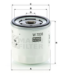 Масляный фильтр MFILTER арт. W7008