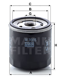 Масляный фильтр WIX FILTERS арт. W7035