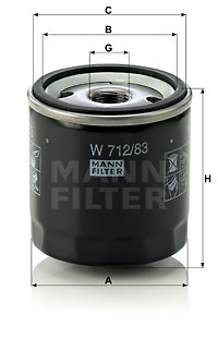 Масляный фильтр WIX FILTERS арт. W71283