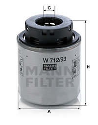 Масляный фильтр MFILTER арт. W712/93