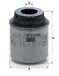 Масляный фильтр WIX FILTERS арт. W 712/94