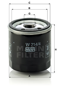 Масляный фильтр WIX FILTERS арт. W7144